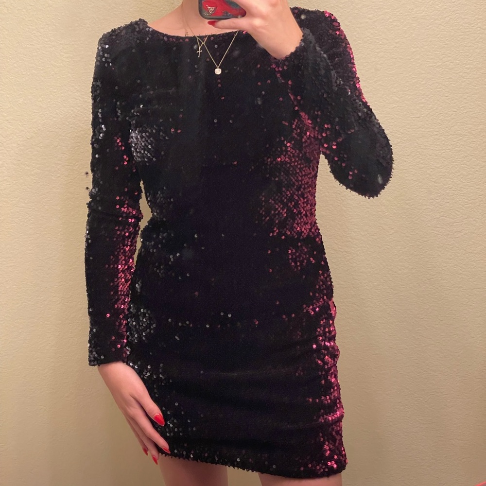 Motel Sequin Formal Dress